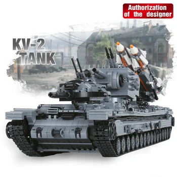 XingBao 06006 3663Pcs Kreative MOC Militære Serie KV-2 Tank Sæt børn Uddannelsesmæssige byggesten Mursten Legetøj Model Gif