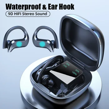 TWS Øre Krog Trådløse 5.0 Sport Bluetooth-Hovedsættet Headsettet IPX7 Vandtæt Dual Touch Øretelefoner Stereo Bluetooth Gaming Headset