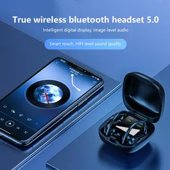 TWS Øre Krog Trådløse 5.0 Sport Bluetooth-Hovedsættet Headsettet IPX7 Vandtæt Dual Touch Øretelefoner Stereo Bluetooth Gaming Headset