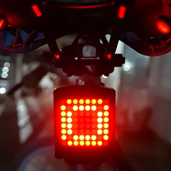 Cykel-LED-Indikator Cykel Bageste Hale Laser blinklys Lys Trådløse Fjernbetjening
