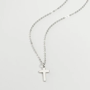 925 Sterling Sølv Kors Vedhæng Halskæde til Kvinder, Mænd, Mænds Smykker Halskæder Krucifiks Christian Ornament Gaver