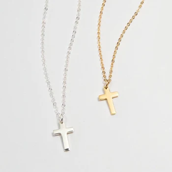 925 Sterling Sølv Kors Vedhæng Halskæde til Kvinder, Mænd, Mænds Smykker Halskæder Krucifiks Christian Ornament Gaver