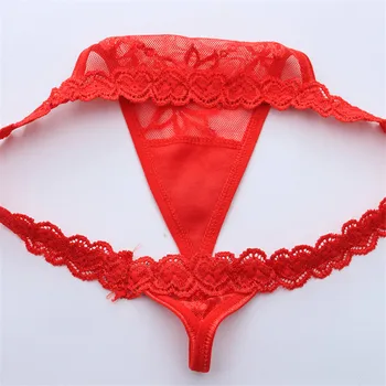 Mode sexet undertøj kvinder string 5pcs/meget lav talje gennemsigtige trusser undertøj til damer hule ud underbukser