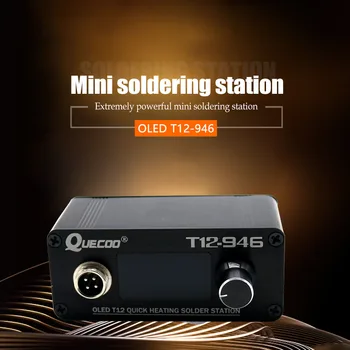 Nye STC T12-946 Mini lodning station 1,3 tommer elektronisk Digital controller med M8 Metal håndtag og strygejern tips svejsning værktøjer