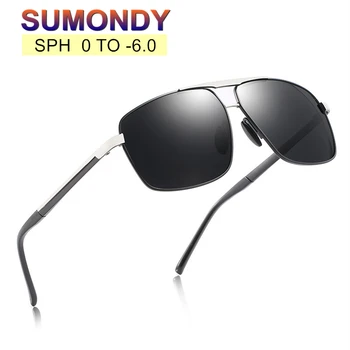 SUMONDY Recept Briller Solbriller For Nærsynethed SPH 0 TIL -6 Mænd Kvinder Kortsynede Briller Til Kørsel Fiskeri UF75