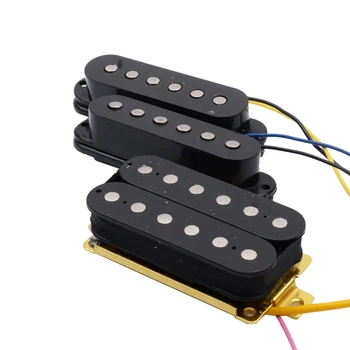 ST El-Guitar Pickup Ledningsnet Prewired 5-Vejs Switch 2T1V Kontrol SSH Pickup for Hvide