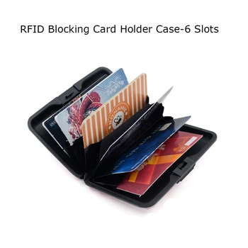 BONAMIE RFID-Blokering Aluminium Tegnebog Business-ID Kreditkort Indehaveren Tilfælde 6 Slots Unicorn Mønster Bank Card Box For Kvinder Mand