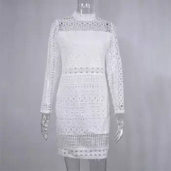 Sexy Club White Lace Dress