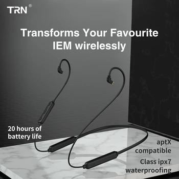 Nye TRN BT3S Trådløse Bluetooth-4.2 APT-X Kabel HIFI Hovedtelefon 2PIN Kabel Brug For 2PIN 0.78 MM/0,75 MM/MMCX/IE80/A2DC Øretelefon