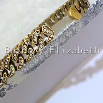 Báthory · Elizabeth Ny Enkel Vintage Klassisk Kæde Halskæde Smykker Erklæring Metal Tekstur Choker Halskæde Party Gave