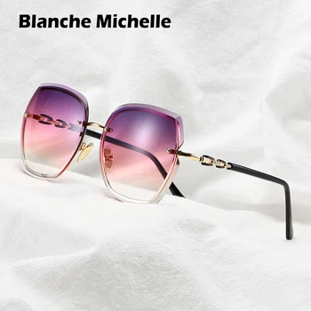 Mode, store Solbriller Kvinder 2020 UV400 Designer Uindfattede Kvadrat Sol Briller Kvinde Årgang gafas de sol oculos Med Box