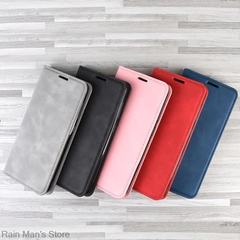 Magnetic adsorption Pu Leather Phone Case for Huawei P30 Lite XL Retro Case for Huawei P30 Lite New edition 2020 Wallet Business