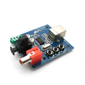 PCM2704 Audio DAC USB til S/PDIF-lydkort Dekoder yrelsen 3,5 mm Analog Coaxial Optical Fiber Output Hi-Fi-Modul