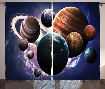 Plads Gardiner solsystemet Planeter Alle Sammen i Rummet Kviksølv Jupiter Verden Saturn Univers, Stue, Soveværelse Indretning