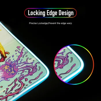 MRG Animationsfilm The Legend of Zelda Store Gamer Gaming Mouse-pad RGB farverige Baggrundsbelyst Mat Mus Tæppe Computer tilbehør pads