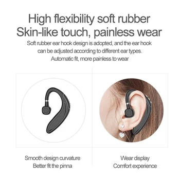 Bluetooth-5.0 Trådløse hovedtelefoner krog, side gratis øretelefon cap, Business Sports Hovedtelefon Krog, trådløse hovedtelefoner til Apple Android