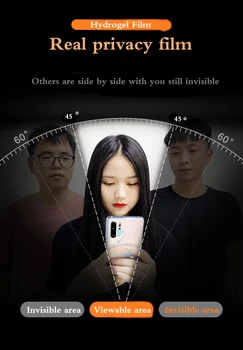 Privacy skærmbeskyttelse Til Huawei P30 P20-P40 Pro Hydrogel Film For Huawei Mate 30 Pro Mate 20 Anti-kiggede Bløde fuld skærm