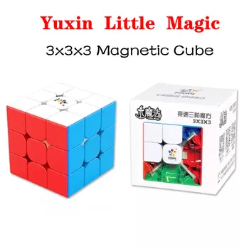 Yuxin Lidt Magi 3x3x3 M Magnetiske cube Lidt 3M 3x3 Magnetiske Magic Speed Cube yuxin Lidt Magi 3x3x3 cubo magic cube puslespil