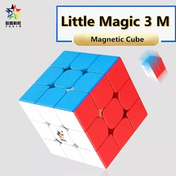 Yuxin Lidt Magi 3x3x3 M Magnetiske cube Lidt 3M 3x3 Magnetiske Magic Speed Cube yuxin Lidt Magi 3x3x3 cubo magic cube puslespil