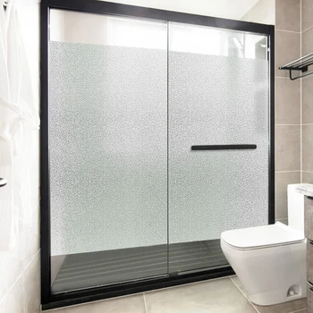 Vinduesglas mærkat uigennemsigtig husstand toilet badeværelse film anti-peep matteret PVC elektrostatisk film