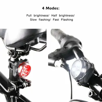 Cykling cykel Cykel 3 LED Hoved Foran Med USB-Genopladelige Hale Klippet Lampe Udendørs Cykling cykel tilbehør 4 modes Nye