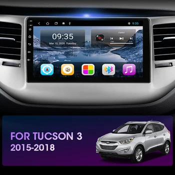 JMCQ Android 9.0 Bil Radio For Hyundai Tucson 3-2018 Mms GPS-Video-Afspiller, 2-Din-2+32G Stereo-Split Skærm Med Ramme