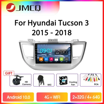 JMCQ Android 9.0 Bil Radio For Hyundai Tucson 3-2018 Mms GPS-Video-Afspiller, 2-Din-2+32G Stereo-Split Skærm Med Ramme