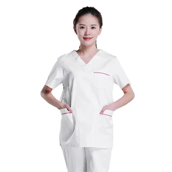 Sommeren health service, arbejde, tøj, kort-langærmet shirt tøj til kvinder tøj laboratorium pleje uniform krat arbejde toppe/jakkesæt