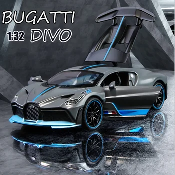 1:32 Legering Bugatti DIVO Super sportsvogn Model Toy Die Cast Trække sig Tilbage, Lyd, Lys, Legetøj Køretøj For Børn Julegave