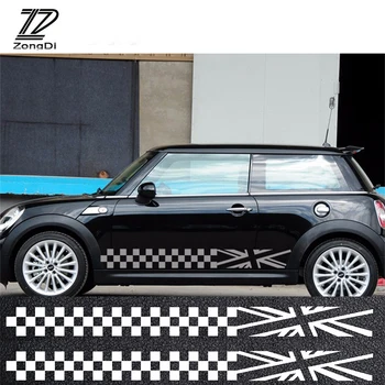 ZD 2stk For Bmw Mini Cooper Countryman R56 R50 R53 F55 F56 R60 R57 R55 Mercedes Smart-Bil Styling Dør Side Klistermærker Tilbehør