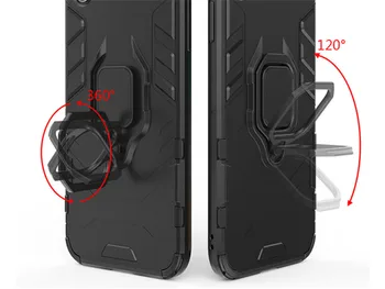 Tilfældet For Xiaomi Redmi Note 7 Pro Tilfælde Luksus Rustning Magnetisk Ring Dække Redmi Note 7 Capa 6.3