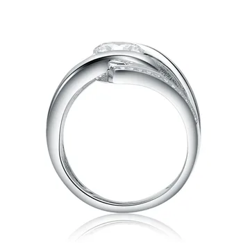 Perle ' s Ballet Luksus Mærke Mode 925 Sterling Sølv Brude-Ring for Kvinder med Brolagte Micro Krystal Zircon Bryllup Smykker