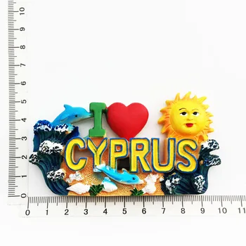 Magnet til Køleskab Indretning Cypern, Grækenland, Pakistan, USA køleskabsmagneter Souvenir-Harpiks Magneter til Verden Turisme, Kunsthåndværk, gaveideer