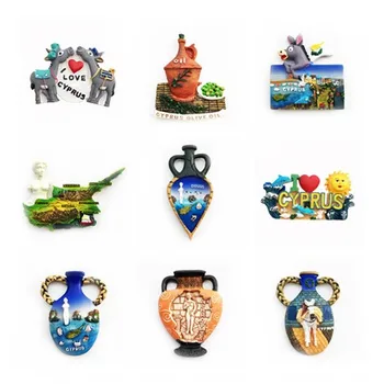 Magnet til Køleskab Indretning Cypern, Grækenland, Pakistan, USA køleskabsmagneter Souvenir-Harpiks Magneter til Verden Turisme, Kunsthåndværk, gaveideer