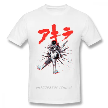 Akira Synthwave T-Shirt Til Mænd Harajuku High Street t-Shirts Rund Hals T-shirt Nye Ankomst Top Design Bomuld Camiseta