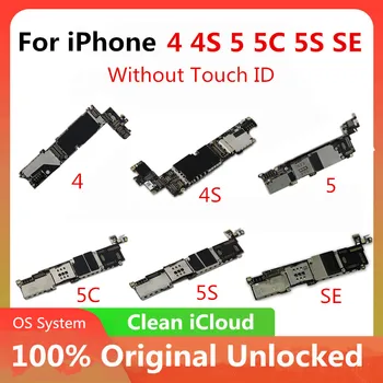 Gratis forsendelse Oprindelige iphone 4 4S 5 5C 5S 7P Bundkort Factory Unlocked iphone Bundkort Med Fuld Chips Gratis iCloud