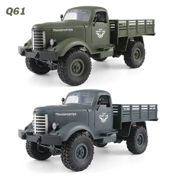 RC Militær Lastbil JJRC Q60 Q61 6 wheel Drive RC Klatring Bil 1:16 2,4 G Loadable Off Road Fjernbetjening Lastbil Militært Køretøj