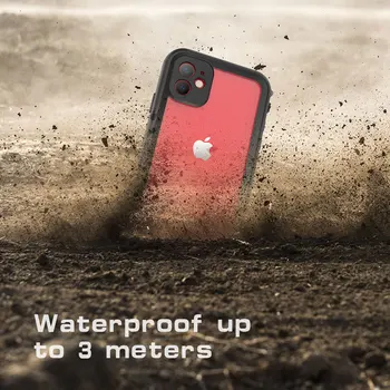 Redpepper Fuldt Forseglet undervandshus Til Apple iPhone 12 Pro Max Vandtæt sag Stødsikkert Dykning Cover til iPhone 11 Pro Antal