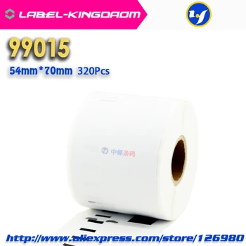 30 Ruller Dymo 99015 Kompatibel Label 54 mm*70mm 320Pcs/Rulle Hvid Kompatibel for LabelWriter 450Turbo Printeren Seiko SLP 440 450