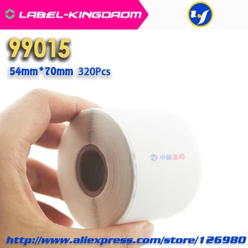 30 Ruller Dymo 99015 Kompatibel Label 54 mm*70mm 320Pcs/Rulle Hvid Kompatibel for LabelWriter 450Turbo Printeren Seiko SLP 440 450