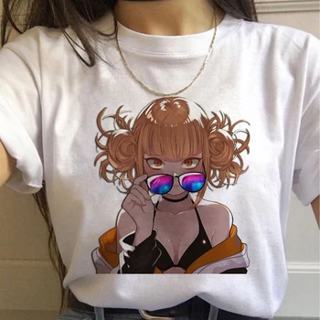 Nye Ahegao Harajuku Graphic T-Skjorte Kvinder, Min Helt, den Akademiske verden Animationsfilm Senpai T-shirt Hentai Himiko Toga Tshirt Grafisk Top Tee Kvindelige