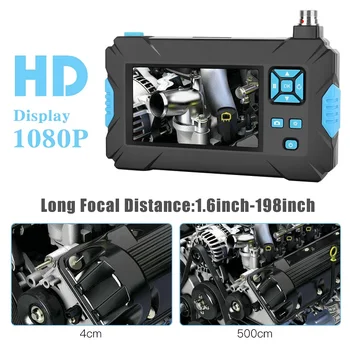 P30 5,5 mm Inspektions-inspektionskamera HD1080P 4,3 tommer Skærm IP67 Vandtæt Industrielle Endoskop LED-Lys 2600mAh Batteri