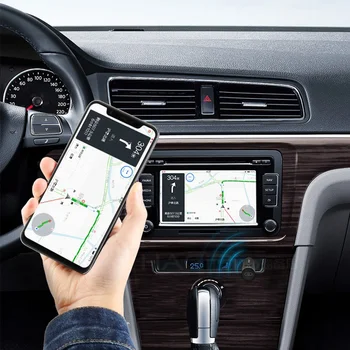 Bluetooth-5.0 Bil Mini 3,5 mm Jack AUX Håndfri Stereo Musik, Audio Receiver Adapter til Bil Hovedtelefon Højttaler