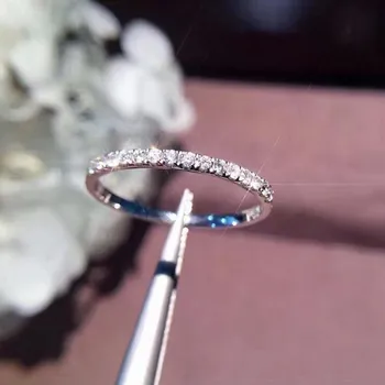 Rulalei Drop Shipping Luksus Smykker søde Søde Små Ringe 925 Sølv Hvid AAA-CZ Part Kvinder, Bryllup, Engagement Band Ring