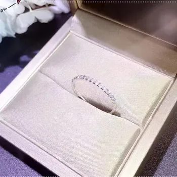 Rulalei Drop Shipping Luksus Smykker søde Søde Små Ringe 925 Sølv Hvid AAA-CZ Part Kvinder, Bryllup, Engagement Band Ring