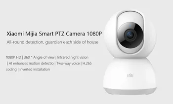 1080P Smart IP-Kamera, Videokamera 360 Graders WIFI-Trådløst Night Vision Kamera Hjem Sikkerhed Baby Monitor pk Dafang