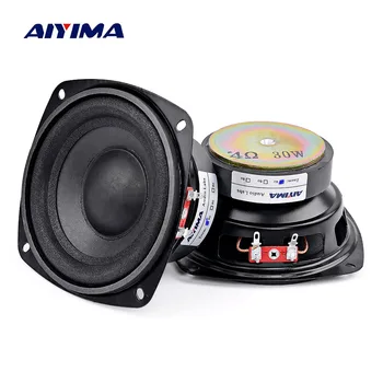 AIYIMA 2Pc 4 Tommer Woofer Audio Højttaler Bas 4 8 Ohm 30W Hifi Stereo-surround-Højttaler-Subwoofer Lang Slaglængde Sound Højttaler