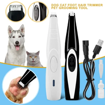 Elektrisk Klipning Cutter Maskine USB-Opladning Pet Frisure Paw Shaver Clipper Hund, Kat Søm Hår Trimmer Grooming #1