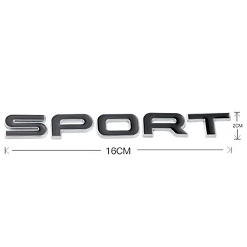 Breve Emblem for Range Rover SPORT HSE-Bil Styling Genmontering Badge Kuffert Logo ABS Sticker Sort Rød Oprindelige Skrifttype