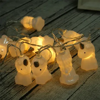 1,5 M 10Leds Unicorn Lampe batteridrevne Farverige LED String Lys Nat Lys Legetøj Til julefrokost Dekorativ Lampe
